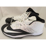 18 Men's Nike Black White Zoom Code Elite 3/4 Shark Football Cleats 603370-010 Shoes