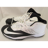 18 Men's Nike Black White Zoom Code Elite 3/4 Shark Football Cleats 603370-010 Shoes