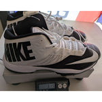18 Men's Nike Black White Zoom Code Elite 3/4 Shark Football Cleats 603370-010 Shoes