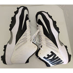 18 Men's Nike Black White Zoom Code Elite 3/4 Shark Football Cleats 603370-010 Shoes