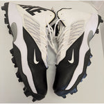 18 Men's Nike Black White Zoom Code Elite 3/4 Shark Football Cleats 603370-010 Shoes