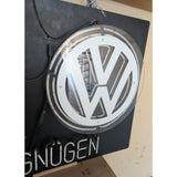AS-IS 3x5 ft Dealer Volkswagen Fahrvergnügen Neon Wall Sign MagneTek Luminous Tube Transformer