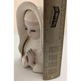 7" Nun Head Vase Planter Vintage Small Religion Religious Christianity Figure Figurine Pottery