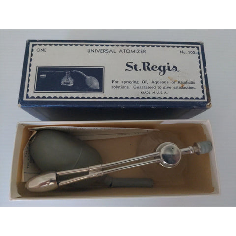 Vintage St. Regis Universal Atomizer No. 100 For Oil Aqueous Alcoholic Solutions With Original Box