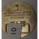 2 5/8" Gun Owners Of America United Belt Buckle Eagle Round Gold Tone Club Springfield Virginia Forbes Place