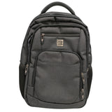 Bruno Cavalli Laptop Backpack USB Charging Port Polyester Grey Design Travel Bag Back Pack