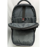 Bruno Cavalli Laptop Backpack USB Charging Port Polyester Grey Design Travel Bag Back Pack