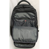 Bruno Cavalli Laptop Backpack USB Charging Port Polyester Grey Design Travel Bag Back Pack