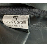Bruno Cavalli Laptop Backpack USB Charging Port Polyester Grey Design Travel Bag Back Pack