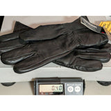 L Jacob Ash Mens Waterproof Italian Leather JA Gloves 40g Thinsulate Insulated Black Large Winter
