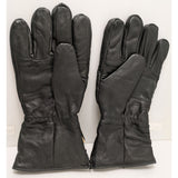 L Jacob Ash Mens Waterproof Italian Leather JA Gloves 40g Thinsulate Insulated Black Large Winter