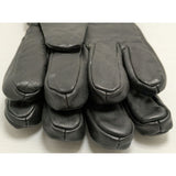 L Jacob Ash Mens Waterproof Italian Leather JA Gloves 40g Thinsulate Insulated Black Large Winter
