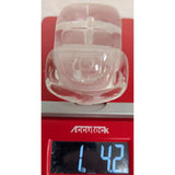 6"L x 2.5"W x 2"T Clear Glass VW Bug Paperweight 1990s Car Beetle Volkswagen Figurine Decor Crystal