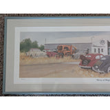12x30" Arlen Olson Signed Bevy Of Bugs Print 92/500 VW Volkswagen Framed Limited Edition