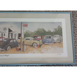 12x30" Arlen Olson Signed Bevy Of Bugs Print 92/500 VW Volkswagen Framed Limited Edition