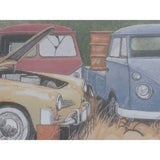 12x30" Arlen Olson Signed Bevy Of Bugs Print 92/500 VW Volkswagen Framed Limited Edition