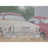 12x30" Arlen Olson Signed Bevy Of Bugs Print 92/500 VW Volkswagen Framed Limited Edition