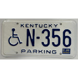 N 356 Kentucky License Plate 356 Porsche Handicap Wheelchair Parking