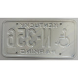 N 356 Kentucky License Plate 356 Porsche Handicap Wheelchair Parking