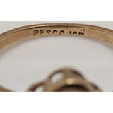 1.7 Grams 10K Gold Ring RFS CO Scrap Vintage 4 Prong Oval RFSCO Openwork Fine