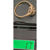 1.7 Grams 10K Gold Ring RFS CO Scrap Vintage 4 Prong Oval RFSCO Openwork Fine