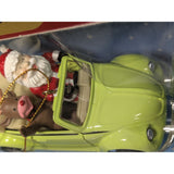 Lime Green 1999 VW Bug Maisto Santa Reindeer Christmas Ornament Volkswagen Die-Cast
