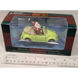 Lime Green 1999 VW Bug Maisto Santa Reindeer Christmas Ornament Volkswagen Die-Cast