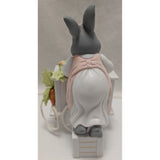 FADED Carrot Juice Stand Bunny Easter Dept 56 Figurine Ceramic Gray & White