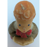 7" Gurley Candle Boy Choir Figurine Red Robe Caroler Holiday Christmas 69 cent Vintage