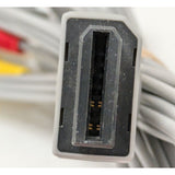 Wii Nintendo RVL-009 Composite AV Cable TV Audio Video RCA Jacks Cord Wii U Video Game