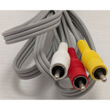 Wii Nintendo RVL-009 Composite AV Cable TV Audio Video RCA Jacks Cord Wii U Video Game