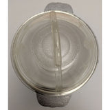Ice Bucket Guardian Service Ware Aluminum Plastic Liner Glass Lid Medieval Axe Armor Vintage