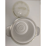 Ice Bucket Guardian Service Ware Aluminum Plastic Liner Glass Lid Medieval Axe Armor Vintage