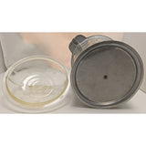 Ice Bucket Guardian Service Ware Aluminum Plastic Liner Glass Lid Medieval Axe Armor Vintage