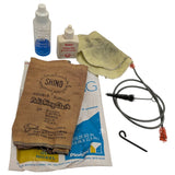 1960s Pioneer "Shino" Polishing Cloth Cleaning Set Selmer Cork Grease Valve Oil Brush Trumpet Brass