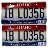LO 356 Idaho License Plate Pair and Set LOW 356 Porsche 2008 Plates