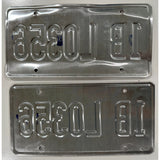 LO 356 Idaho License Plate Pair and Set LOW 356 Porsche 2008 Plates