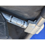 Jansport External Aluminum Frame Backpack Blue Black Hiking Pack USA Hip Wings Camping