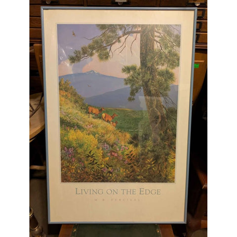 Mary Beth Percival Living on the Edge Print Rattlesnake Valley Montana Elk Nature Deer Mountains