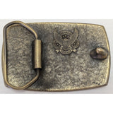 Rare Great Western Malting Co Brass Belt Buckle Wheat Grain Great American Beer