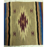 19X43 Artesanias Gultex Hand Woven Wool Table Runner Mexico Wall Art Rug Southwestern Striped Zapotec Navajo Style
