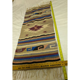 19X43 Artesanias Gultex Hand Woven Wool Table Runner Mexico Wall Art Rug Southwestern Striped Zapotec Navajo Style