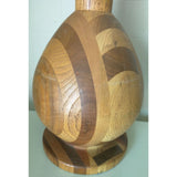 Solid Wood Mid-Century Table Lamp Teak Handmade Hardwoods