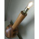 Solid Wood Mid-Century Table Lamp Teak Handmade Hardwoods