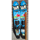 48" HO Skis Hotshot Trainers Kids Youth Water Ski Blue Red Waterski Training 60 lb max