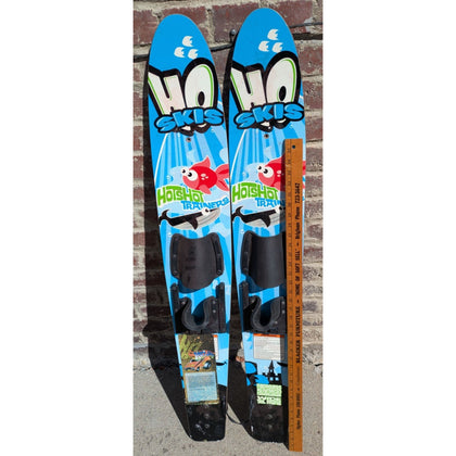 48" HO Skis Hotshot Trainers Kids Youth Water Ski Blue Red Waterski Training 60 lb max