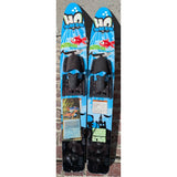 48" HO Skis Hotshot Trainers Kids Youth Water Ski Blue Red Waterski Training 60 lb max