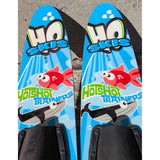 48" HO Skis Hotshot Trainers Kids Youth Water Ski Blue Red Waterski Training 60 lb max