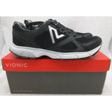 Black 6.5 Vionic Womens Drift Satima Walking Shoes Orthotic Support Lace Up Mesh Sneakers