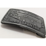 1989 Sponsor Belt Buckle U.S. Olympic Shooting Team Center United States Vintage Metal